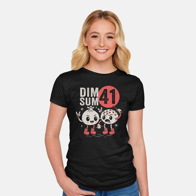 Dim Sum 41-Womens-Fitted-Tee-Nemons