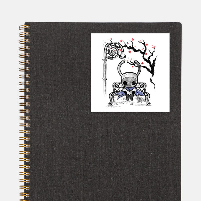 The Knight Sumi-E-None-Glossy-Sticker-Astrobot Invention