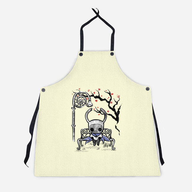The Knight Sumi-E-Unisex-Kitchen-Apron-Astrobot Invention