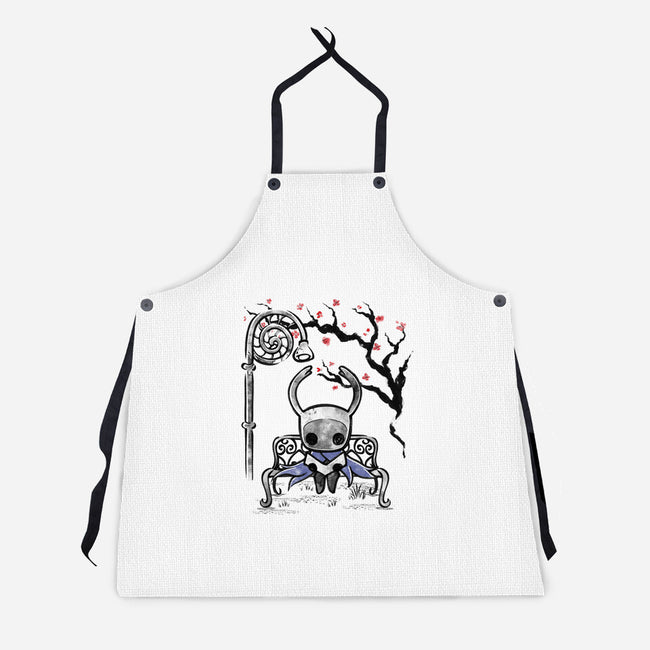 The Knight Sumi-E-Unisex-Kitchen-Apron-Astrobot Invention