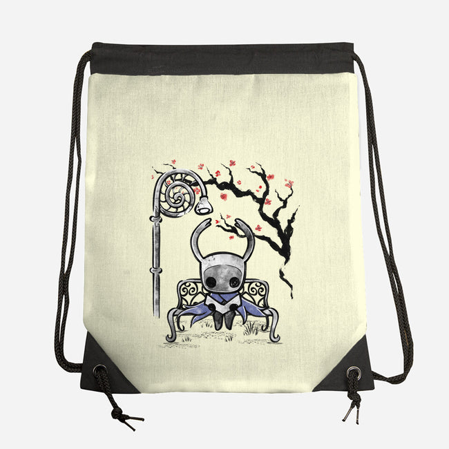 The Knight Sumi-E-None-Drawstring-Bag-Astrobot Invention