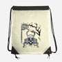 The Knight Sumi-E-None-Drawstring-Bag-Astrobot Invention
