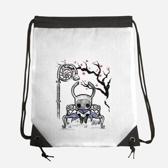 The Knight Sumi-E-None-Drawstring-Bag-Astrobot Invention