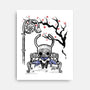 The Knight Sumi-E-None-Stretched-Canvas-Astrobot Invention
