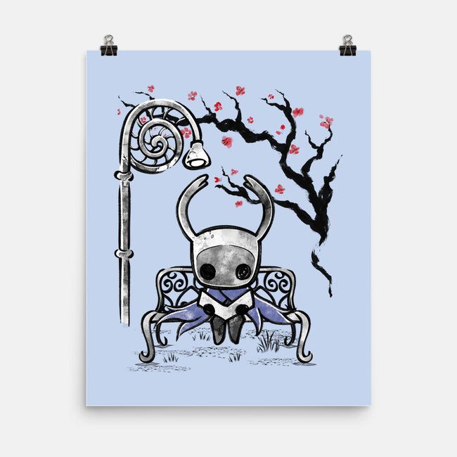The Knight Sumi-E-None-Matte-Poster-Astrobot Invention