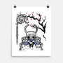 The Knight Sumi-E-None-Matte-Poster-Astrobot Invention