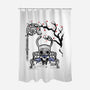 The Knight Sumi-E-None-Polyester-Shower Curtain-Astrobot Invention
