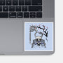 The Knight Sumi-E-None-Glossy-Sticker-Astrobot Invention