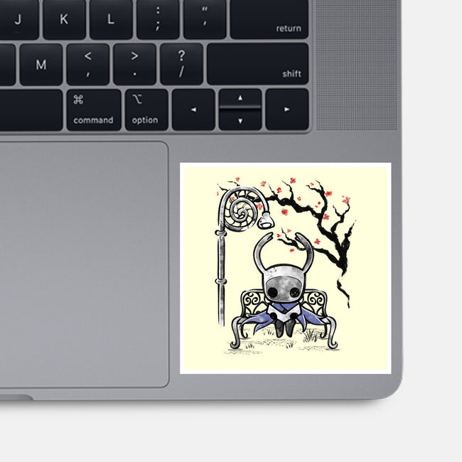 The Knight Sumi-E-None-Glossy-Sticker-Astrobot Invention