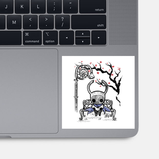 The Knight Sumi-E-None-Glossy-Sticker-Astrobot Invention