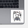 The Knight Sumi-E-None-Glossy-Sticker-Astrobot Invention
