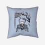 The Knight Sumi-E-None-Removable Cover w Insert-Throw Pillow-Astrobot Invention