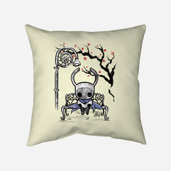 The Knight Sumi-E-None-Removable Cover w Insert-Throw Pillow-Astrobot Invention