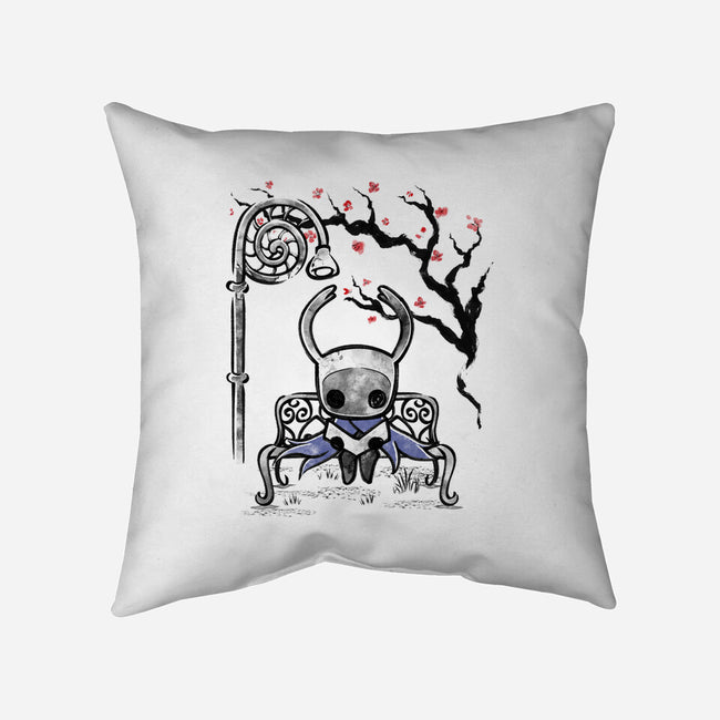 The Knight Sumi-E-None-Removable Cover w Insert-Throw Pillow-Astrobot Invention