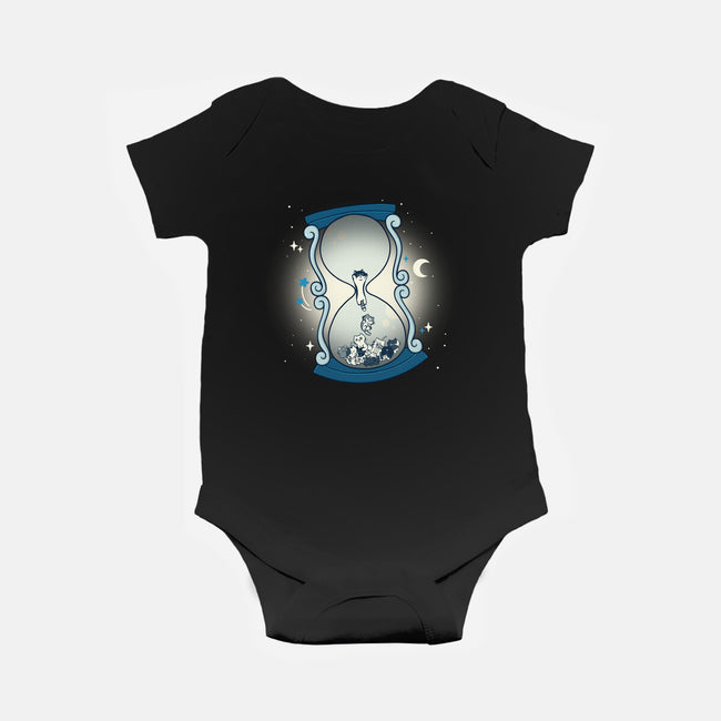 Hourglass Cat-Baby-Basic-Onesie-Freecheese