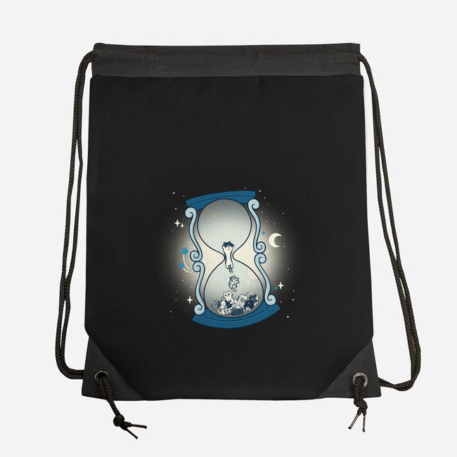 Hourglass Cat-None-Drawstring-Bag-Freecheese