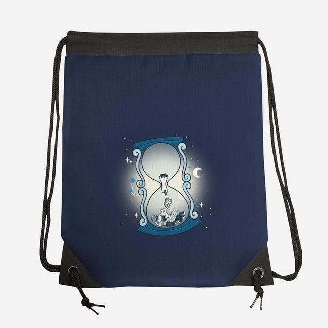 Hourglass Cat-None-Drawstring-Bag-Freecheese