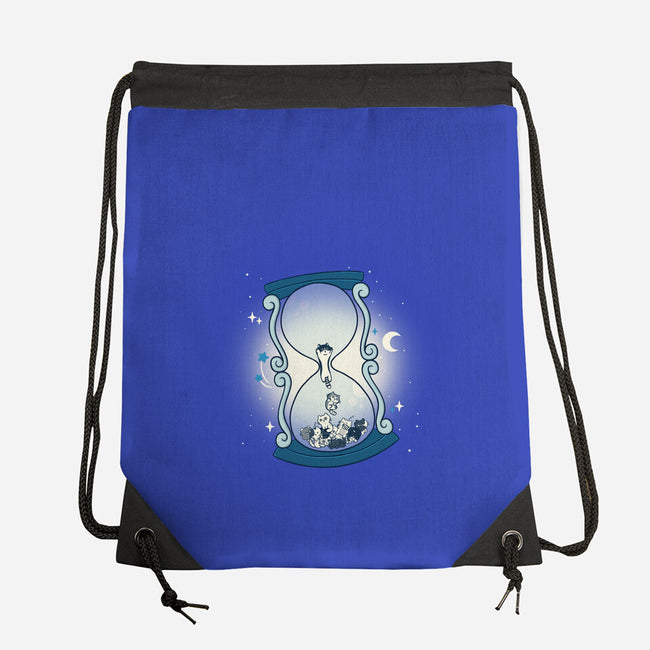 Hourglass Cat-None-Drawstring-Bag-Freecheese
