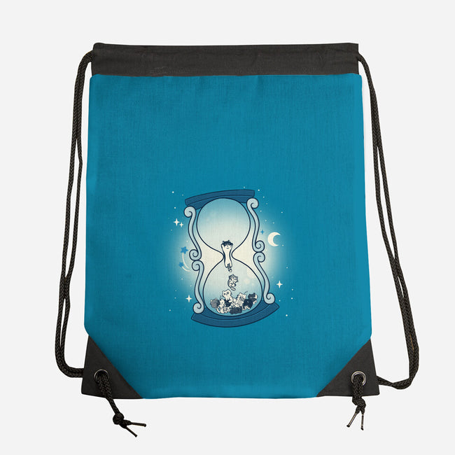 Hourglass Cat-None-Drawstring-Bag-Freecheese