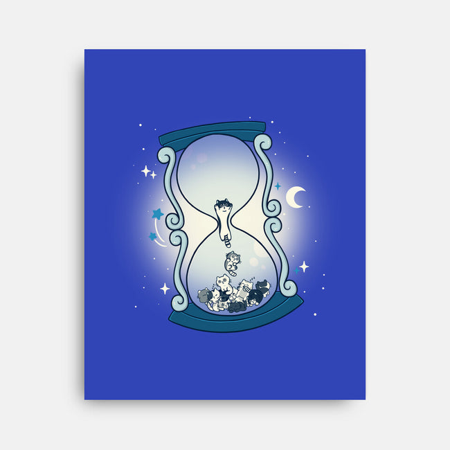 Hourglass Cat-None-Stretched-Canvas-Freecheese