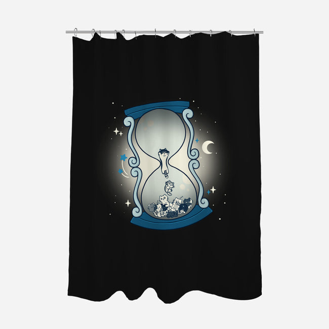 Hourglass Cat-None-Polyester-Shower Curtain-Freecheese