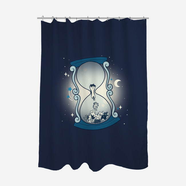 Hourglass Cat-None-Polyester-Shower Curtain-Freecheese