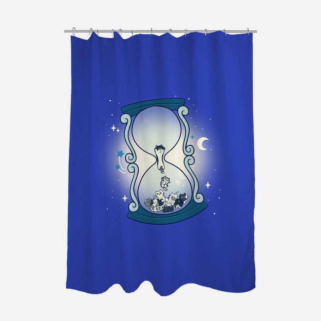 Hourglass Cat-None-Polyester-Shower Curtain-Freecheese