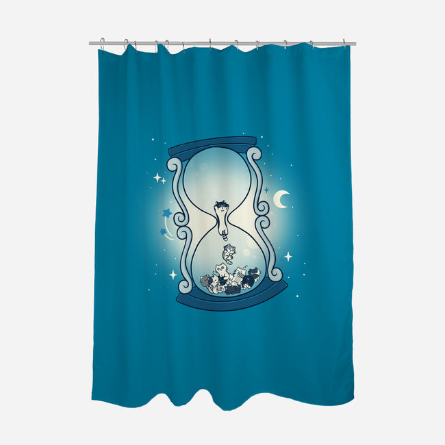 Hourglass Cat-None-Polyester-Shower Curtain-Freecheese
