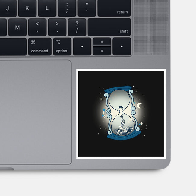 Hourglass Cat-None-Glossy-Sticker-Freecheese