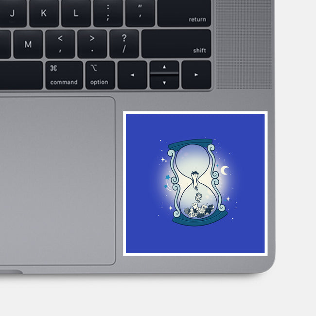 Hourglass Cat-None-Glossy-Sticker-Freecheese