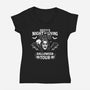 Night Of Living Bats-Womens-V-Neck-Tee-Boggs Nicolas