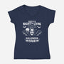 Night Of Living Bats-Womens-V-Neck-Tee-Boggs Nicolas
