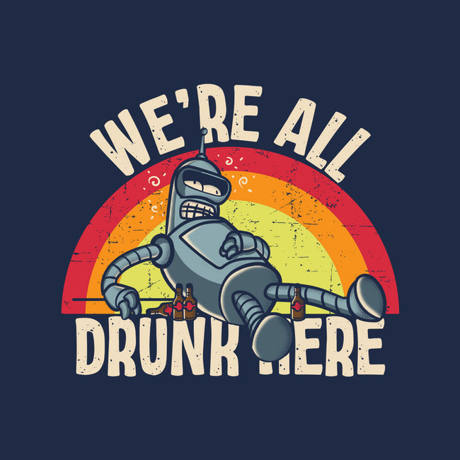 We're All Drunk Here-None-Adjustable Tote-Bag-turborat14