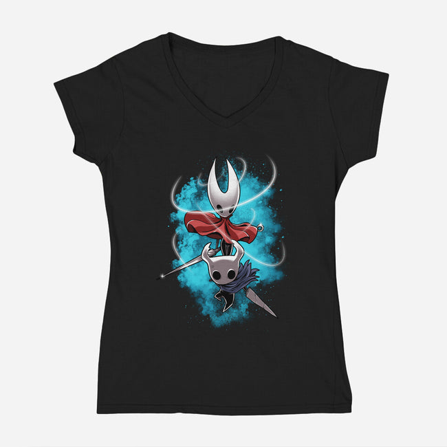Save The Hallownest-Womens-V-Neck-Tee-Diego Oliver