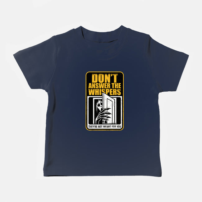 Horror Signs Whisper Darkness-Baby-Basic-Tee-Studio Mootant
