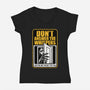 Horror Signs Whisper Darkness-Womens-V-Neck-Tee-Studio Mootant