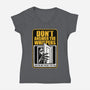Horror Signs Whisper Darkness-Womens-V-Neck-Tee-Studio Mootant