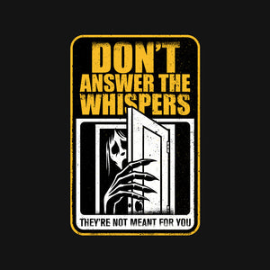 Horror Signs Whisper Darkness