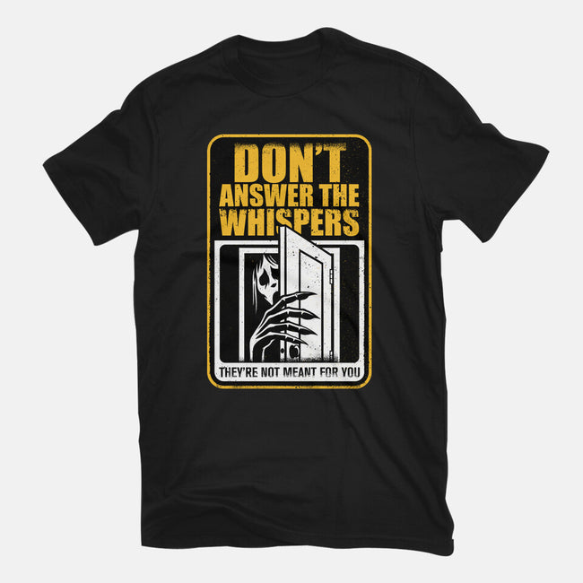 Horror Signs Whisper Darkness-Womens-Fitted-Tee-Studio Mootant