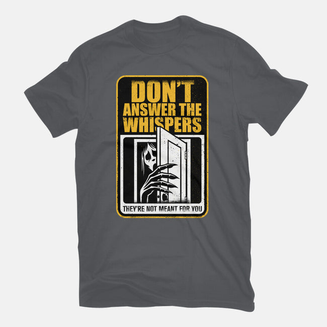 Horror Signs Whisper Darkness-Womens-Fitted-Tee-Studio Mootant