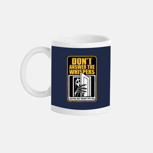 Horror Signs Whisper Darkness-None-Mug-Drinkware-Studio Mootant
