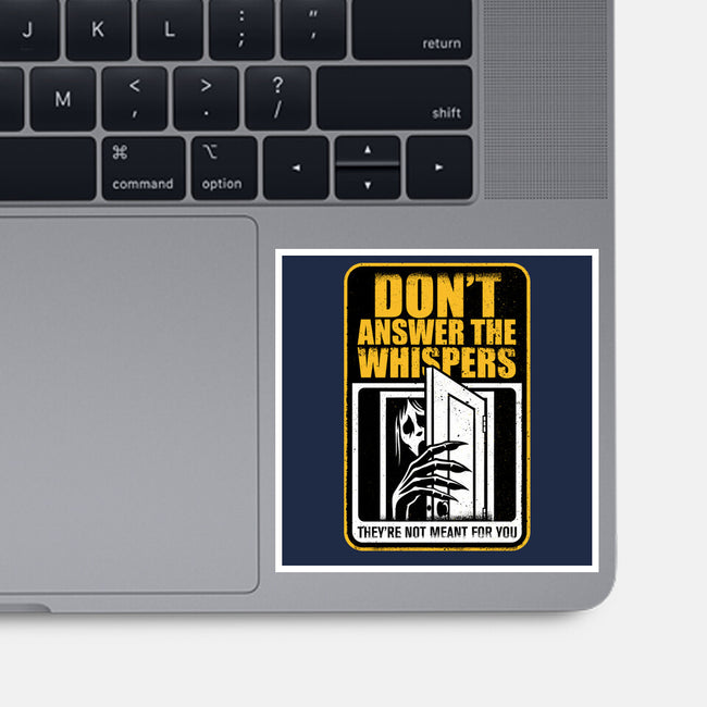 Horror Signs Whisper Darkness-None-Glossy-Sticker-Studio Mootant