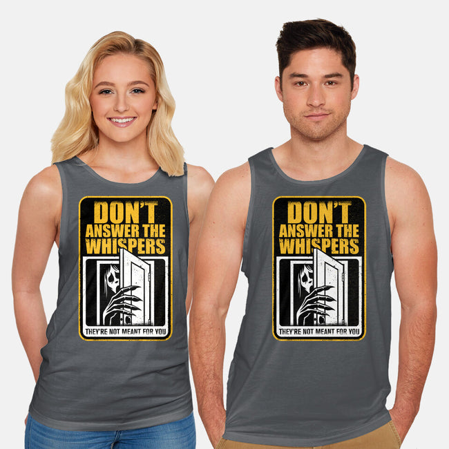 Horror Signs Whisper Darkness-Unisex-Basic-Tank-Studio Mootant