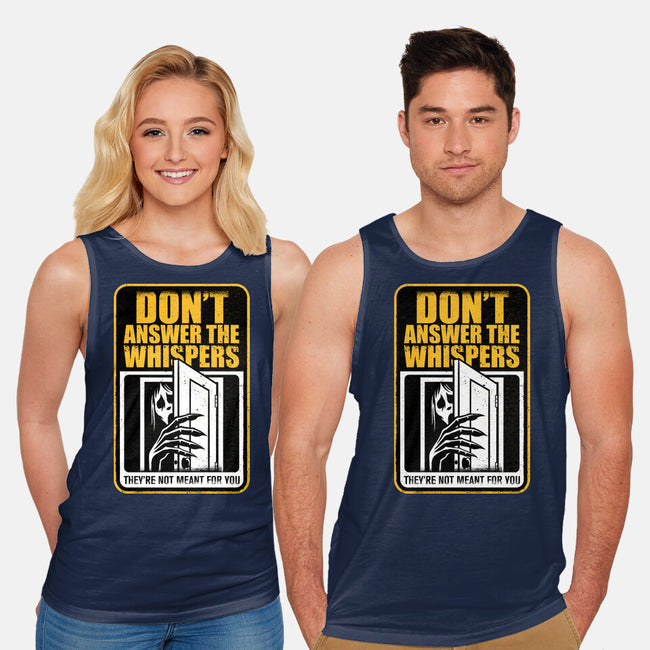 Horror Signs Whisper Darkness-Unisex-Basic-Tank-Studio Mootant