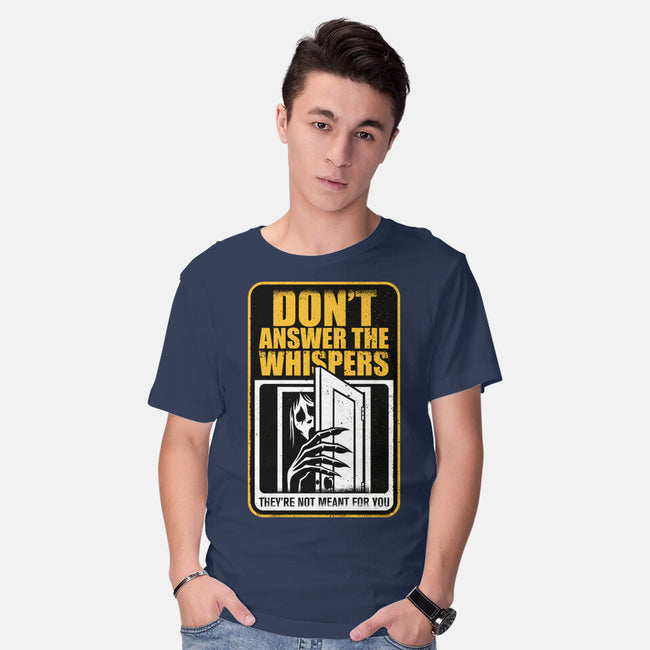 Horror Signs Whisper Darkness-Mens-Basic-Tee-Studio Mootant