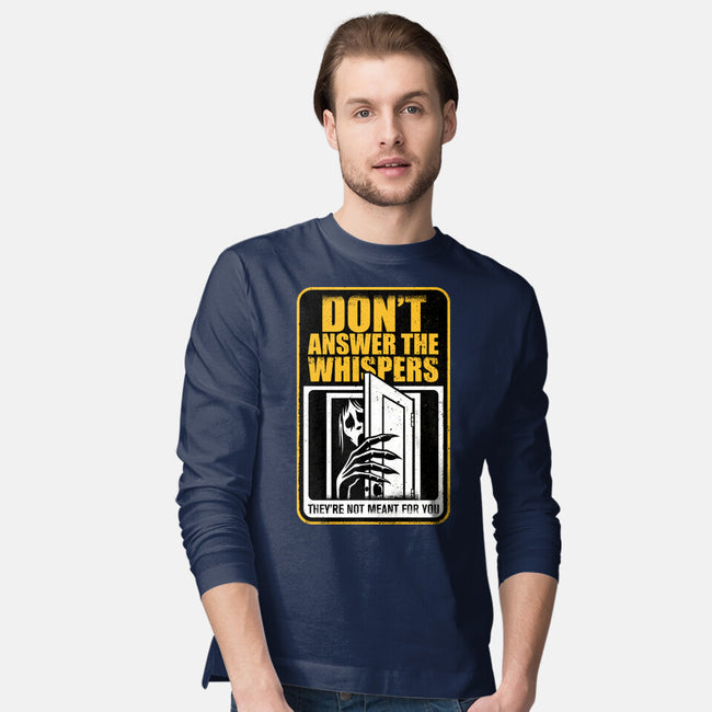 Horror Signs Whisper Darkness-Mens-Long Sleeved-Tee-Studio Mootant