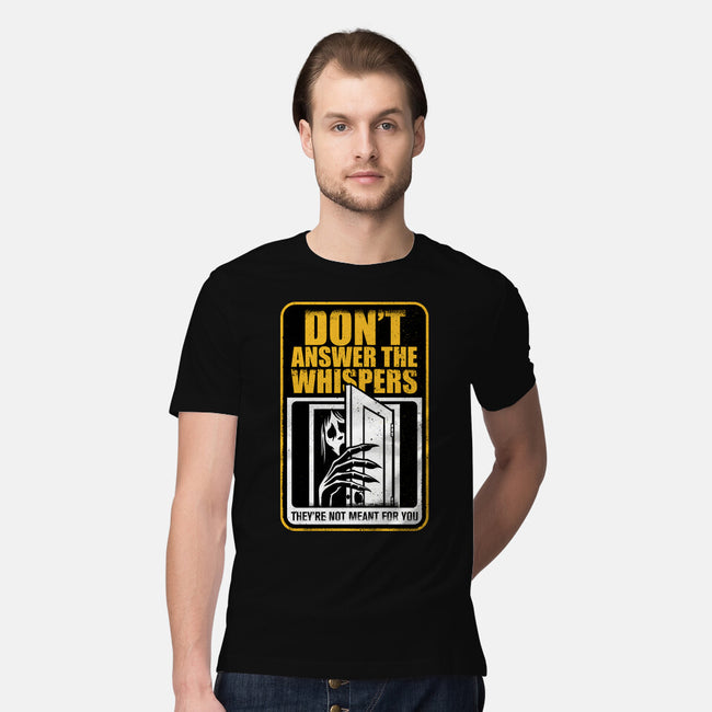 Horror Signs Whisper Darkness-Mens-Premium-Tee-Studio Mootant