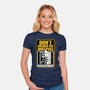 Horror Signs Whisper Darkness-Womens-Fitted-Tee-Studio Mootant