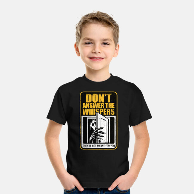 Horror Signs Whisper Darkness-Youth-Basic-Tee-Studio Mootant
