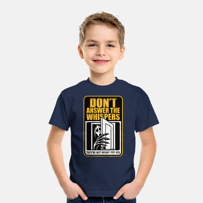 Horror Signs Whisper Darkness-Youth-Basic-Tee-Studio Mootant
